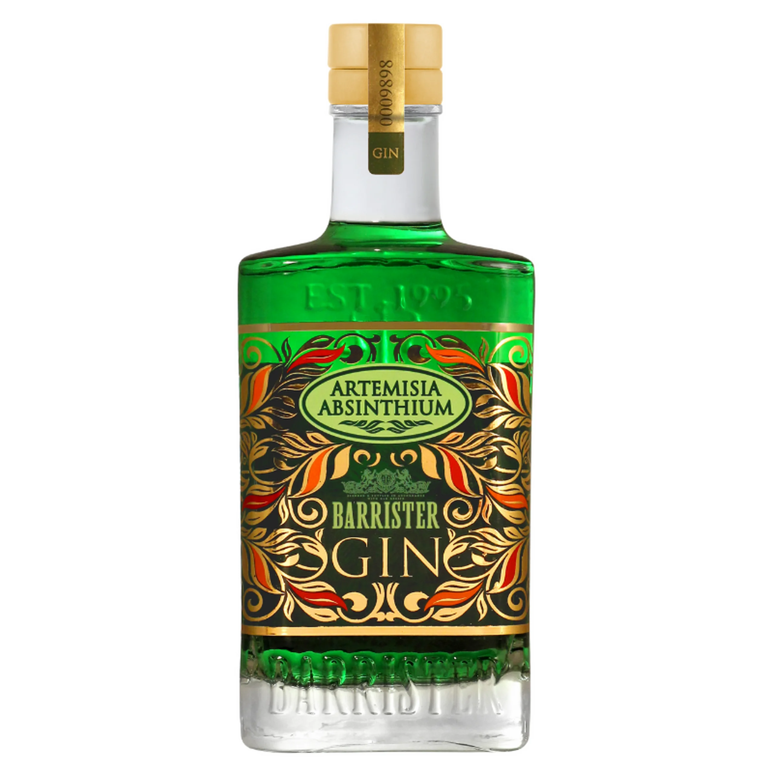 Barrister Artemisia Absinthium Gin (borsmenta és üröm) 40% 0,7 LITER