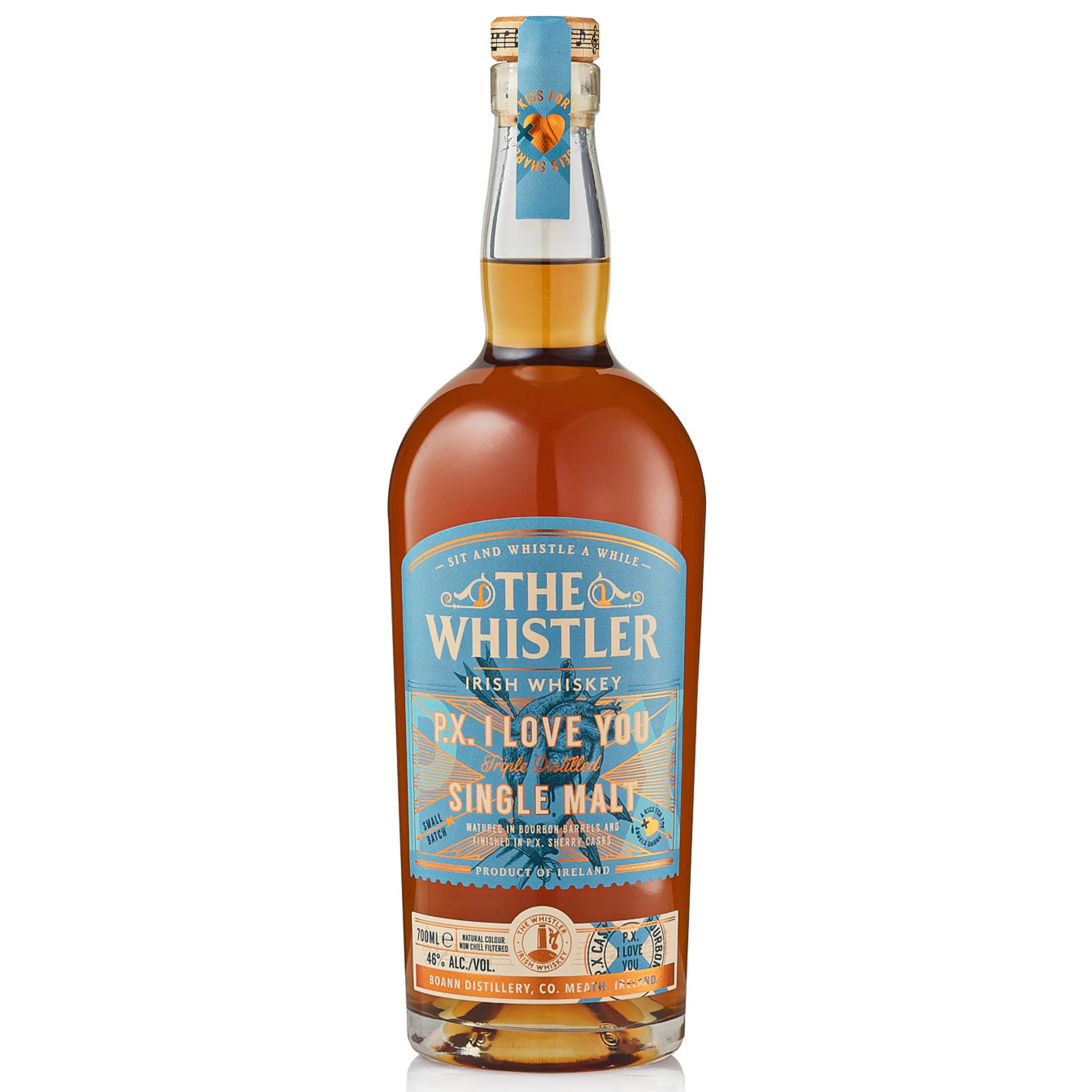 The Whistler P.X. I love you Single Malt Ír Whiskey 46% 0,7l DRS