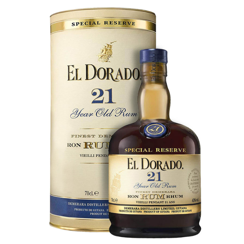 El dorado 21 éves rum díszdobozban 43% 0,7L