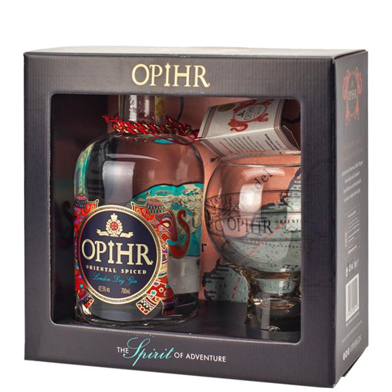Opihr gin díszdobozban pohárral 42,5L 0,7L