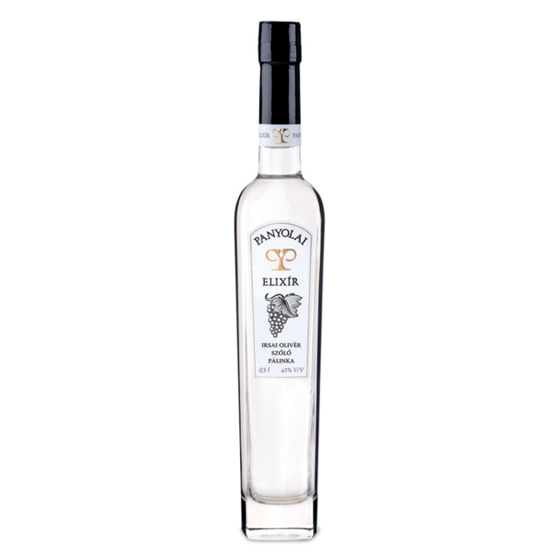 Panyolai Elixír Irsai Olivér szőlő pálinka 43% 0,5 LITER